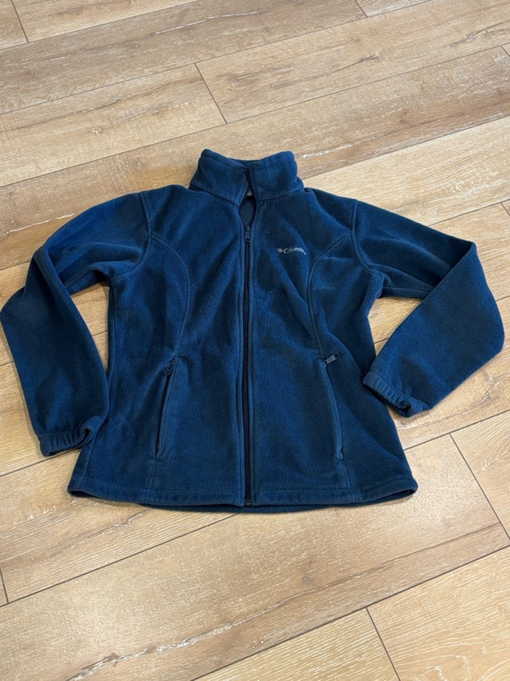 Columbia Benton Springs Full Zip Fleece Jacket Navy Blue Women's Large